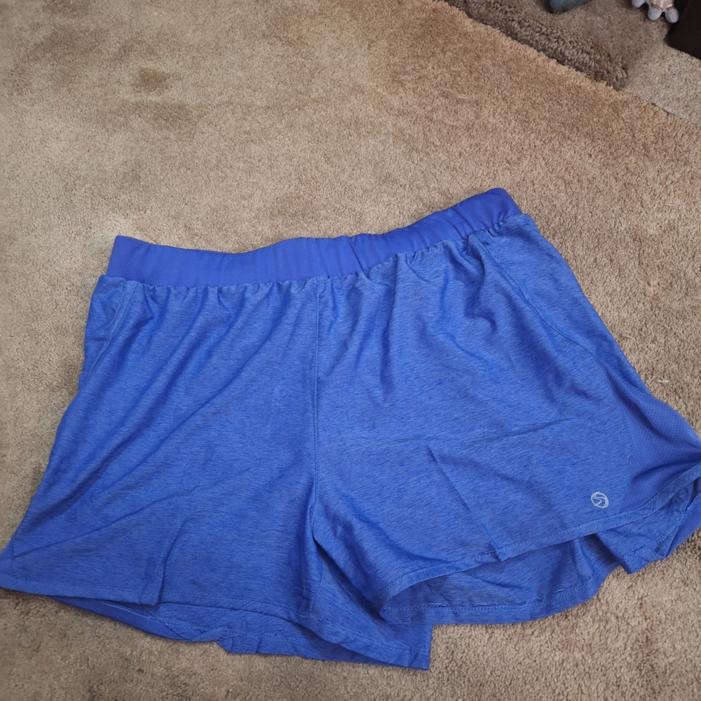 Vibrant Blue Women's Athletic Shorts